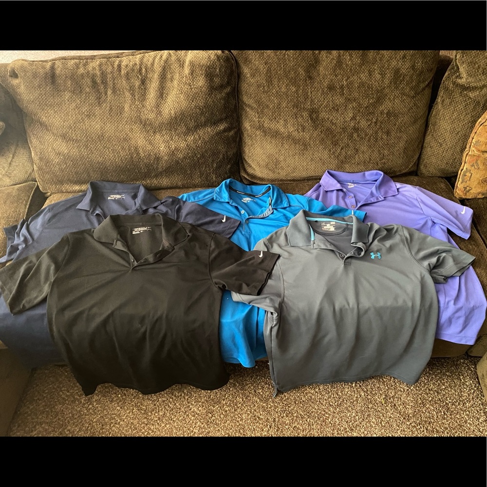 Nike Golf Shirt Lot Bundle